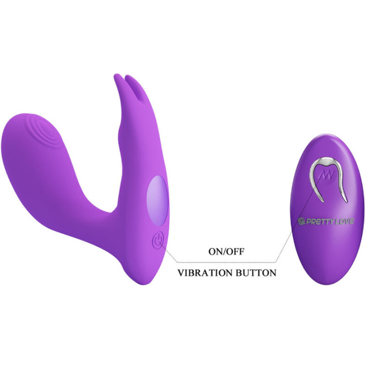 PRETTY LOVE IDABELLE VIBRATION PULSATION CONTROL REMOTO VIOLETA