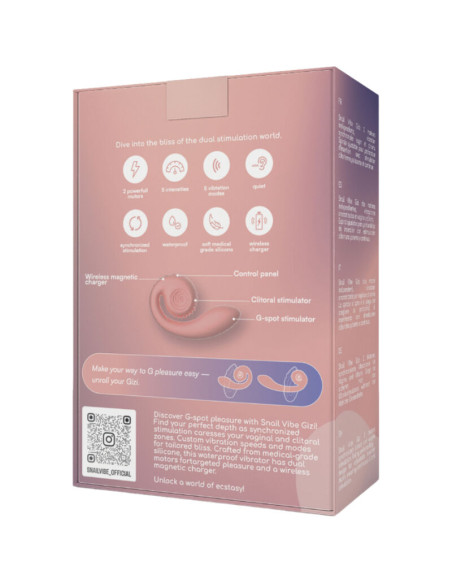 SNAIL VIBE GIZI ESTIMULADOR DUAL ROSA SNAIL VIBE GIZI ESTIMULADOR DUAL ROSA