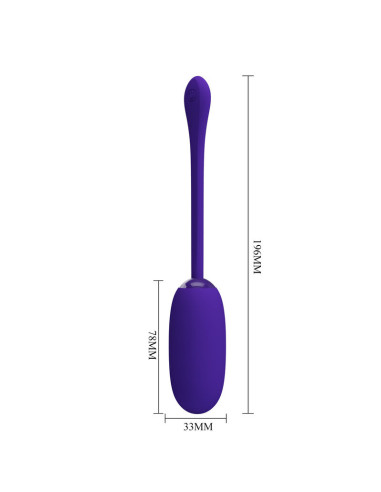 PRETTY LOVE JULIUS HUEVO VIBRADOR IMPERMEBLE RECARGABLE LILA