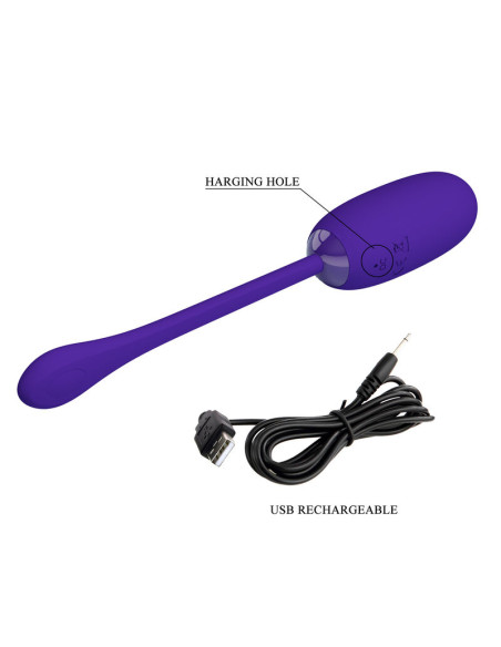 PRETTY LOVE JULIUS HUEVO VIBRADOR IMPERMEBLE RECARGABLE LILA PRETTY LOVE JULIUS HUEVO VIBRADOR IMPERMEBLE RECARGABLE LILA