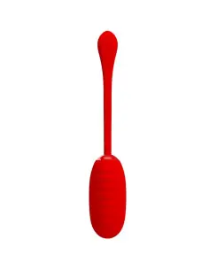 PRETTY LOVE KIRK HUEVO VIBRADOR RECARGABLE ROJO 2
