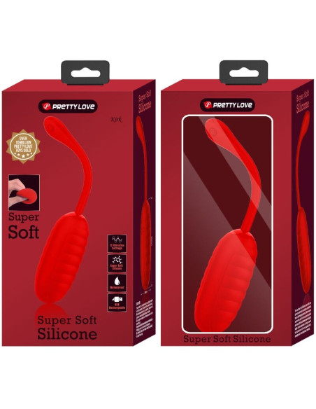 PRETTY LOVE KIRK HUEVO VIBRADOR RECARGABLE ROJO PRETTY LOVE KIRK HUEVO VIBRADOR RECARGABLE ROJO