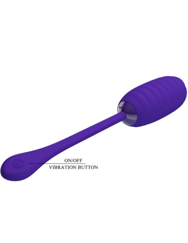 PRETTY LOVE KIRK HUEVO VIBRADOR RECARGABLE LILA