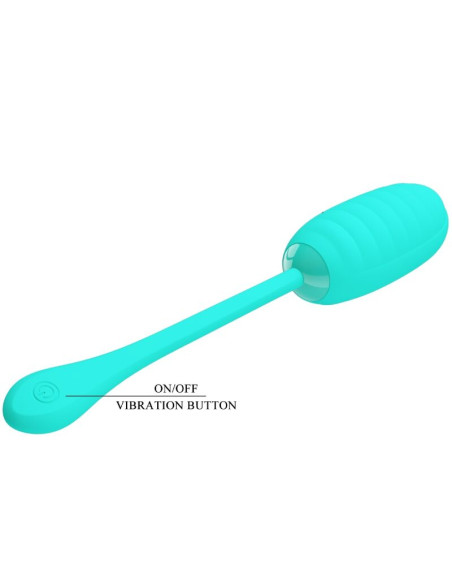 PRETTY LOVE KIRK HUEVO VIBRADOR RECARGABLE VERDE AGUA PRETTY LOVE KIRK HUEVO VIBRADOR RECARGABLE VERDE AGUA