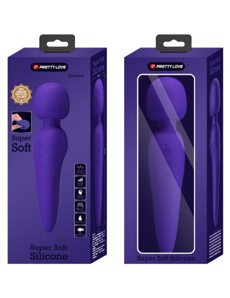 PRETTY LOVE MEREDITH MASAJEADOR 12 MODOS VIBRACION LILA