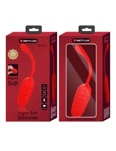 PRETTY LOVE HUEVO VIBRADOR CON TEXTURA MARINA RECARGABLE ROJO