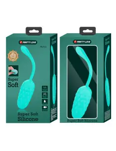PRETTY LOVE HUEVO VIBRADOR CON TEXTURA MARINA RECARGABLE VERDE AGUA
