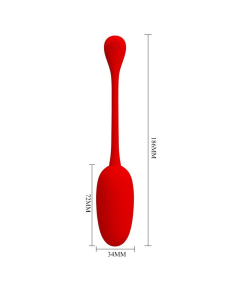 PRETTY LOVE KNUCKER HUEVO VIBRADOR RECARGABLE ROJO PRETTY LOVE KNUCKER HUEVO VIBRADOR RECARGABLE ROJO