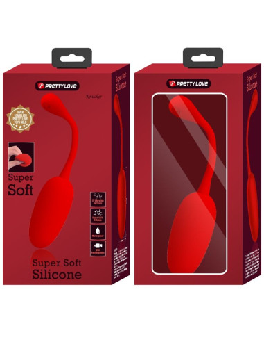 PRETTY LOVE KNUCKER HUEVO VIBRADOR RECARGABLE ROJO