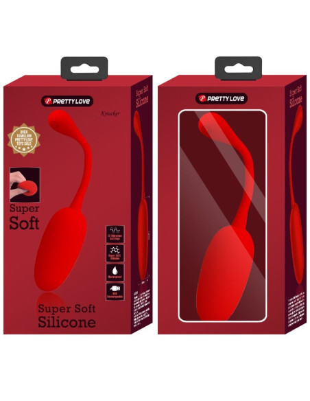 PRETTY LOVE KNUCKER HUEVO VIBRADOR RECARGABLE ROJO PRETTY LOVE KNUCKER HUEVO VIBRADOR RECARGABLE ROJO