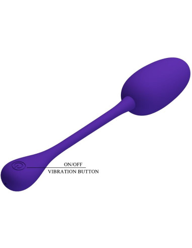 PRETTY LOVE KNUCKER HUEVO VIBRADOR RECARGABLE LILA