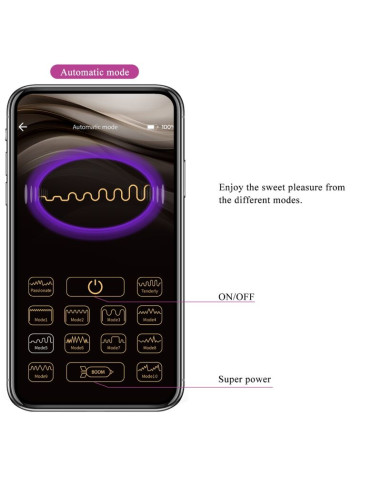 PRETTY LOVE JAYLEEN VIBRADOR APP CONTROL REMOTO LILA