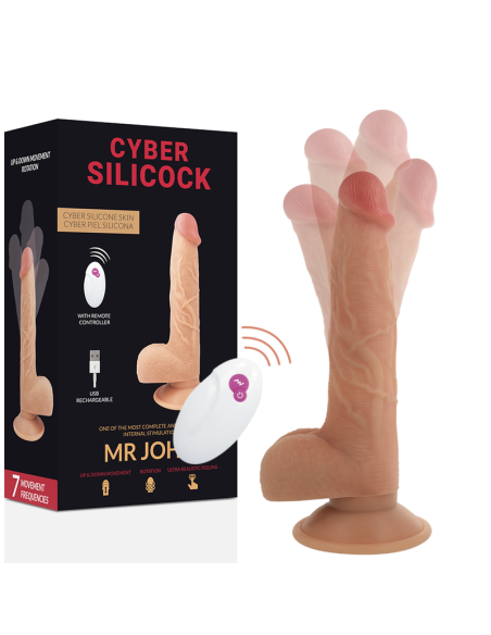 CYBER SILICOCK REALASTICO CONTROL REMOTO MR JOHN 2388 CM O 43 CM