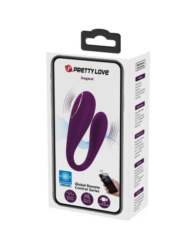 PRETTY LOVE AUGUST VIBRADOR DOBLE PLACER APP REMOTE