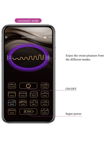 PRETTY LOVE AUGUST VIBRADOR DOBLE PLACER APP REMOTE