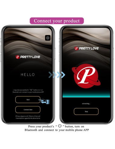 PRETTY LOVE AUGUST VIBRADOR DOBLE PLACER APP REMOTE