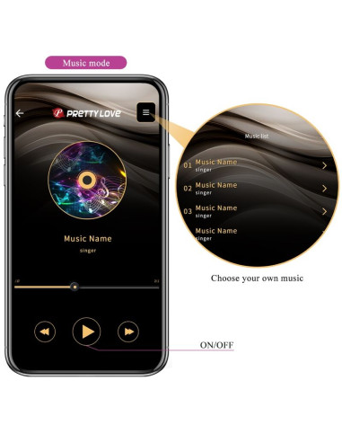 PRETTY LOVE AUGUST VIBRADOR DOBLE PLACER APP REMOTE