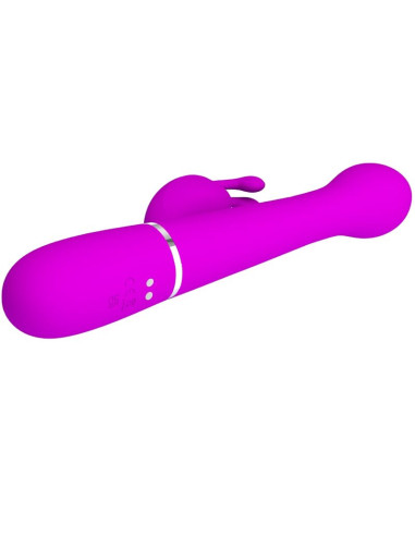 PRETTY LOVE DEJON VIBRADOR RABBIT 3 EN 1 MULTIFUNCION VIOLETA
