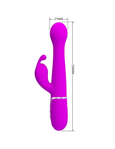 PRETTY LOVE DEJON VIBRADOR RABBIT 3 EN 1 MULTIFUNCION VIOLETA