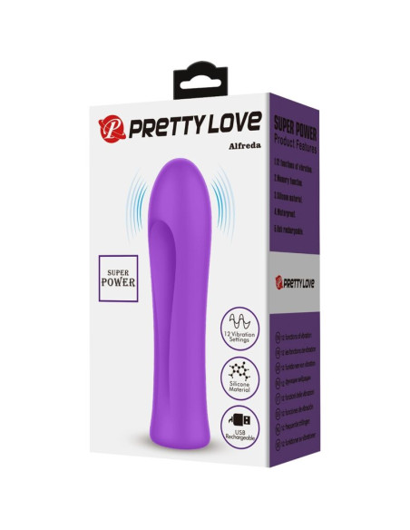 PRETTY LOVE ALFREDA VIBRADOR SUPER POWER MORADO PRETTY LOVE ALFREDA VIBRADOR SUPER POWER MORADO