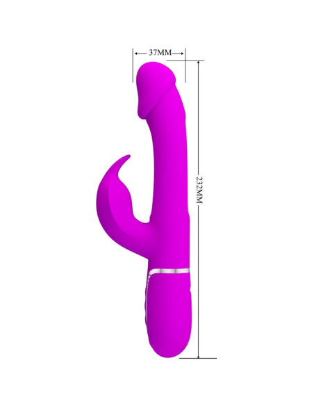 PRETTY LOVE KAMPAS VIBRADOR RABBIT 3 EN 1 MULTIFUNCION CON LENGUA FUCSIA PRETTY LOVE KAMPAS VIBRADOR RABBIT 3 EN 1 MULTIFUNCION CON LENGUA FUCSIA