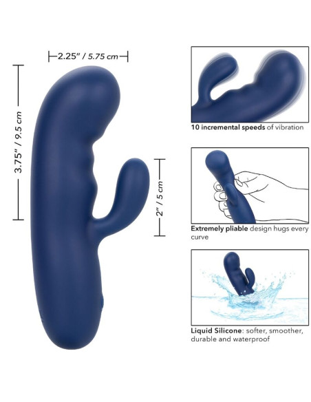 CALEXOTICS CASHMERE SILK DUO AZUL CALEXOTICS CASHMERE SILK DUO AZUL