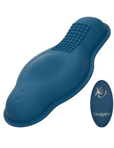 CALEXOTICS RIDER MASAJEADOR DOBLE MOTOR CONTROL REMOTO AZUL