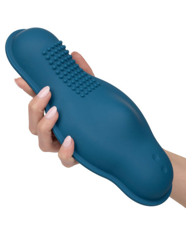 CALEXOTICS RIDER MASAJEADOR DOBLE MOTOR CONTROL REMOTO AZUL