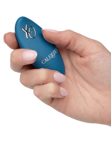 CALEXOTICS RIDER MASAJEADOR DOBLE MOTOR CONTROL REMOTO AZUL