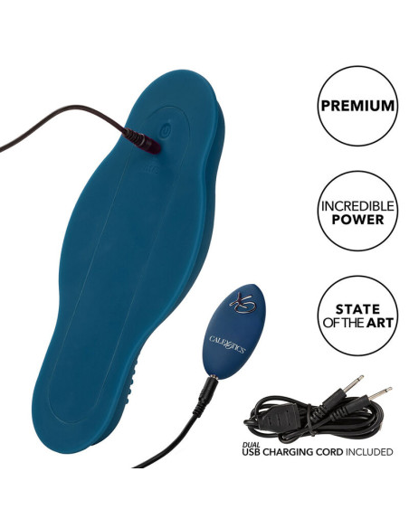 CALEXOTICS RIDER MASAJEADOR DOBLE MOTOR CONTROL REMOTO AZUL CALEXOTICS RIDER MASAJEADOR DOBLE MOTOR CONTROL REMOTO AZUL