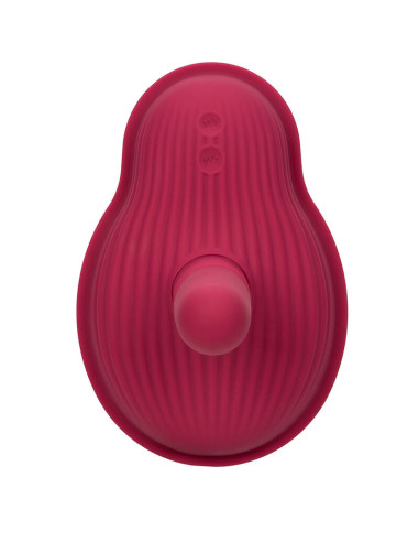 CALEXOTICS RIDER MASAJEADOR DOBLE MOTOR CONTROL REMOTO ROJO