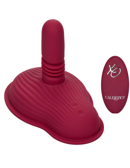 CALEXOTICS RIDER MASAJEADOR DOBLE MOTOR CONTROL REMOTO ROJO