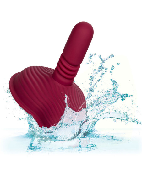 CALEXOTICS RIDER MASAJEADOR DOBLE MOTOR CONTROL REMOTO ROJO