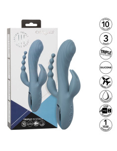 CALEXOTICS VIBRADOR TRIPLE EXTASIS GRIS 2