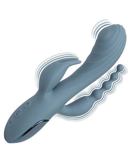 CALEXOTICS VIBRADOR TRIPLE EXTASIS GRIS CALEXOTICS VIBRADOR TRIPLE EXTASIS GRIS