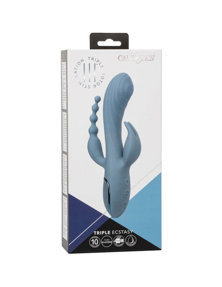 CALEXOTICS VIBRADOR TRIPLE EXTASIS GRIS CALEXOTICS VIBRADOR TRIPLE EXTASIS GRIS