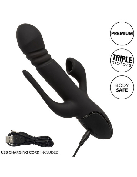 CALEXOTICS VIBRADOR TRIPLE EUPHORIA NEGRO CALEXOTICS VIBRADOR TRIPLE EUPHORIA NEGRO