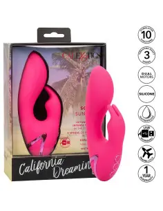 CALEXOTICS SO CAL SUSHINE VIBRATOR RABBIT FUCSIA BY CALIFORNIA DREAMING 2