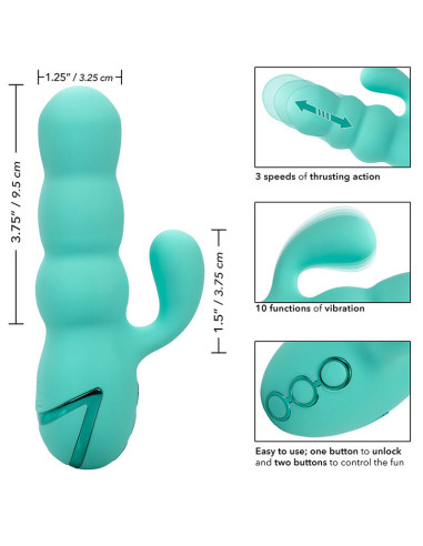 CALEXOTICS DEL MAR DIVA VIBRADOR RABBIT VERDE AGUA BY CALIFORNIA DREAMING