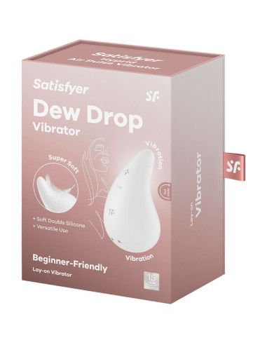 SATISFYER DEW DROP VIBRADOR LAY ON BLANCO