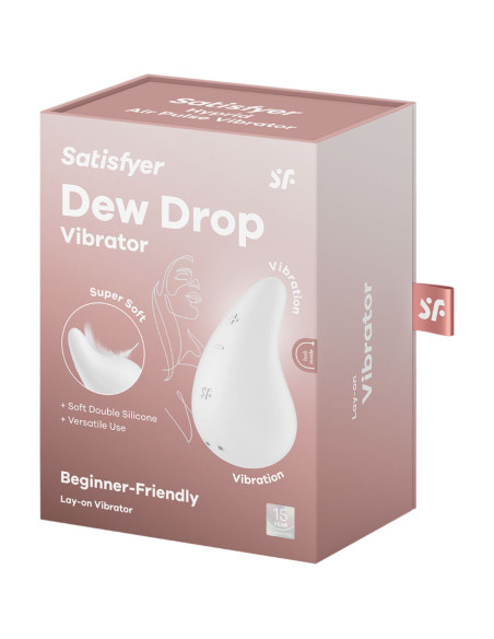 SATISFYER DEW DROP VIBRADOR LAY ON BLANCO SATISFYER DEW DROP VIBRADOR LAY ON BLANCO