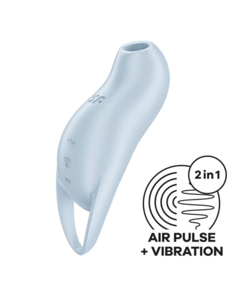 SATISFYER POCKET PRO 1 ESTIMULADOR CLITORIS AZUL CLARO