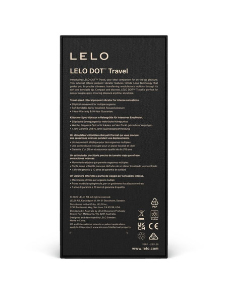 LELO DOT TRAVEL ESTIMULADOR DE CLITORIS ROSA LELO DOT TRAVEL ESTIMULADOR DE CLITORIS ROSA