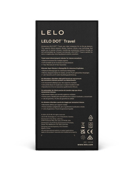 LELO DOT TRAVEL ESTIMULADOR DE CLITORIS MORADO LELO DOT TRAVEL ESTIMULADOR DE CLITORIS MORADO