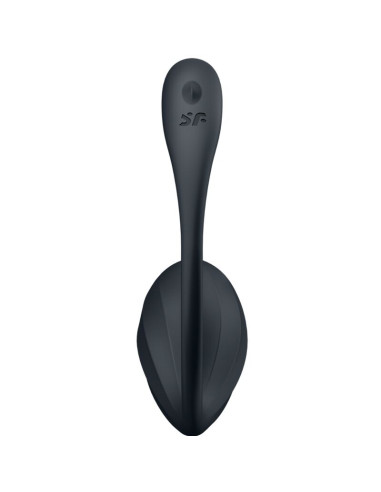 SATISFYER RIBBED PETAL ESTIMULADOR PUNTO G CONTROL REMOTO NEGRO APP GRATUITA