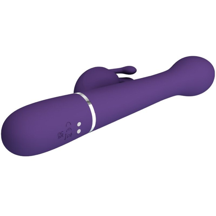 PRETTY LOVE DEJON VIBRADOR RABBIT 3 EN 1 MULTIFUNCION MORADO