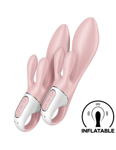 SATISFYER AIR PUMP BUNNY 3 INFLABLE VIBRADOR RABBIT ROSA