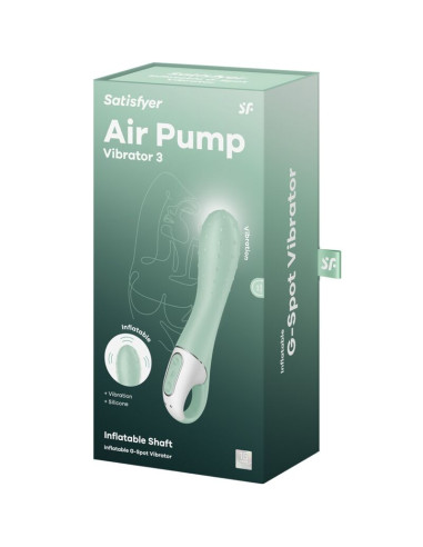 SATISFYER AIR PUMP VIBRADOR 3 INFLABLE PUNTO G MENTA