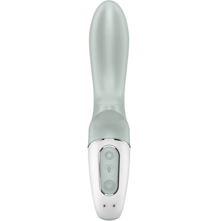 SATISFYER AIR PUMP BOOTY 3 VIBRADOR ANAL INFLABLE VERDE GRIS