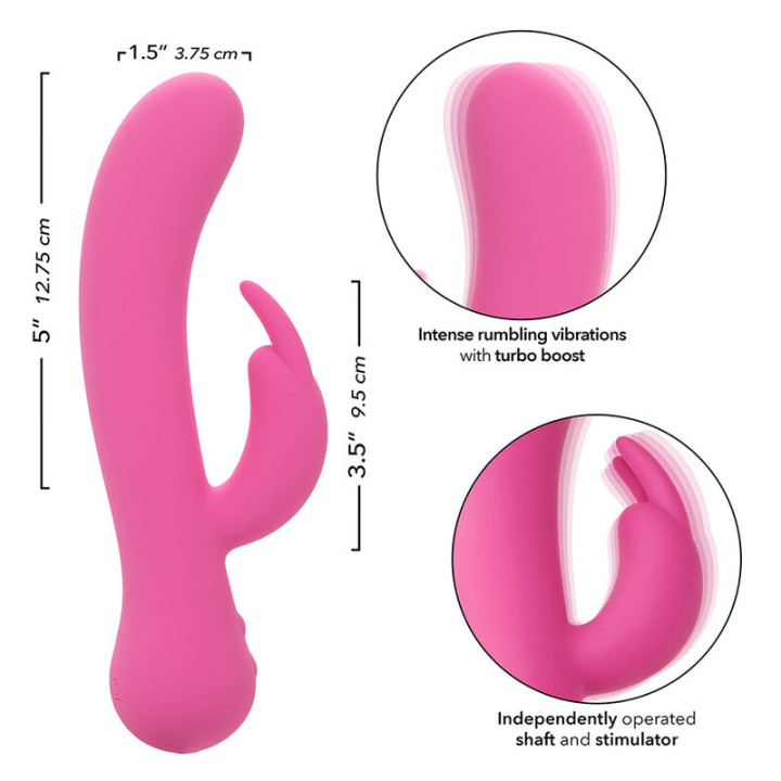 CALEXOTICS FIRST TIME VIBRADOR RABBIT RECARGABLE ROSA